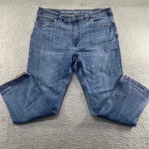 Duluth Trading Mens Jeans 40x30 Blue Ballroom Double Flex Wash Denim